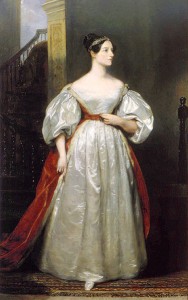 Here is Ada, Countess of Lovelace painted in 1836 by Margaret Carpenter (1793-1872). The painting belongs to the British government and is currently located at the #10 Downing Street residence in London