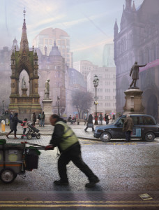 Emily Allchurch, Albert Square, Manchester (after Valette), 2015. Collection of Manchester Art Gallery ? Emily Allchurch